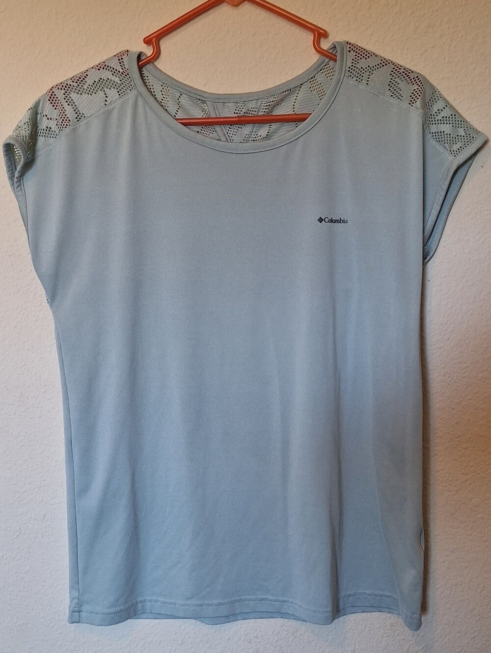Columbia Women's Pale Blue Mesh Tank Top